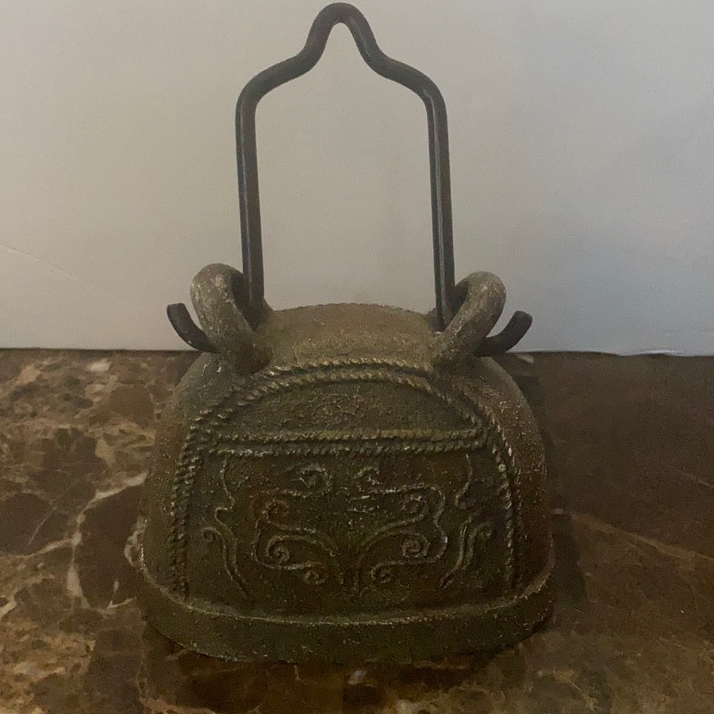 Antique Livestock Cowbell Sculpture